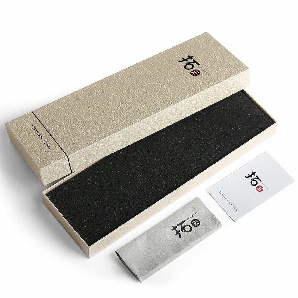 TURWHO 7in Chef Chopper Kitchen Cleaver Knife Japanese VG10 Damascus Steel Knife - Fresh Stock Dated December 2025