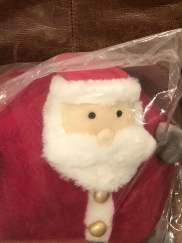 NEW Pottery Barn Kids Holiday Cuddly Santa Plush Decorative Pillow, Christmas - Fresh Stock Dated December 2025