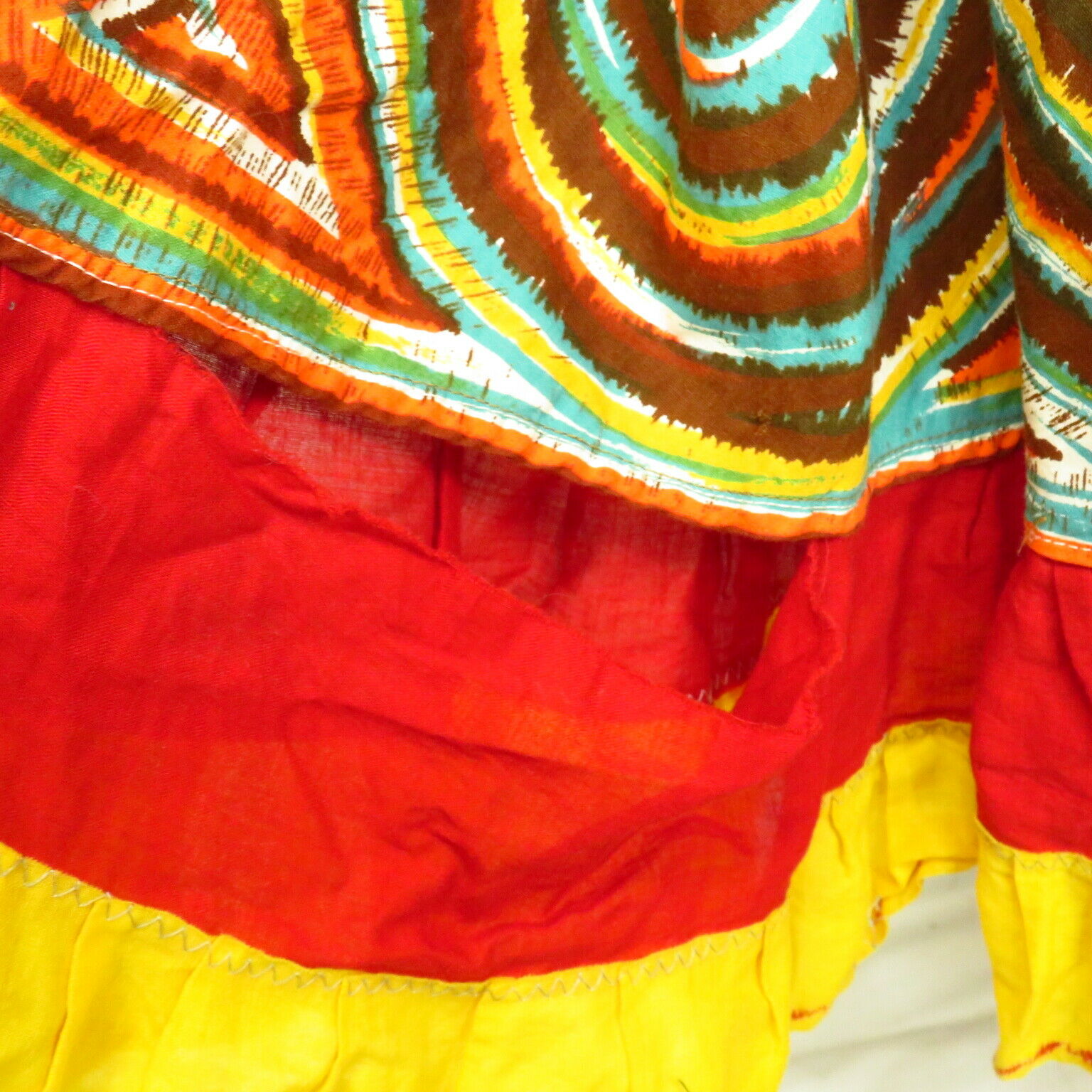 Vintage Boho Circle Skirt Size XS AS IS Needs Repair - Fresh Stock Dated February 2026