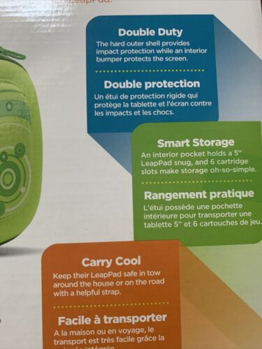 Leap Frog LeapPad 2 & 3 Carrying Protective Storage Travel Case Green NEW - Fresh Stock Dated December 2025