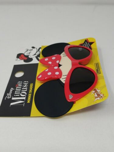 Disney Minnie Mouse Red Bow Sun-Staches Costume Party Sunglasses Shades 100% UV - Fresh Stock Dated February 2026