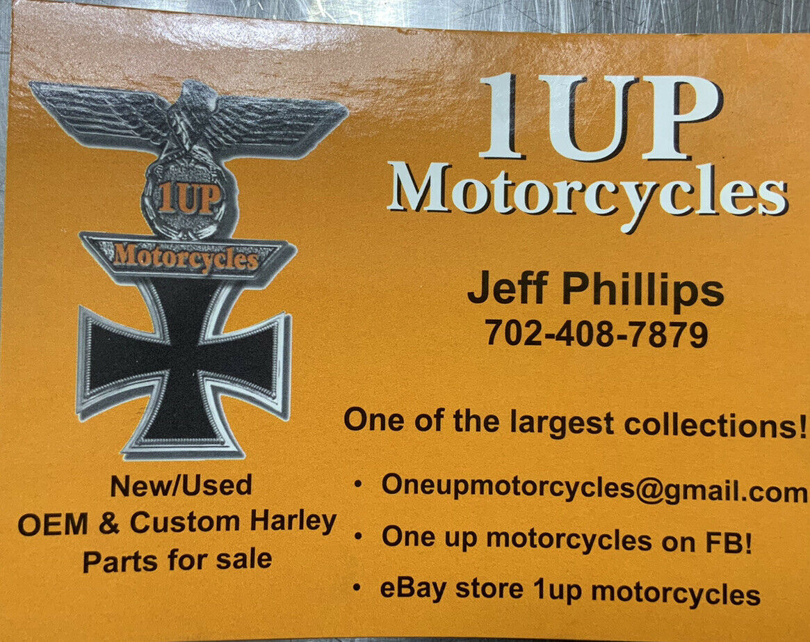 HARLEY DAVIDSON PAUGCHO HEAT SHIELD FRONT #EVOF435 CHROME FLT 85-06 NEW [P84] - Fresh Stock Dated February 2026