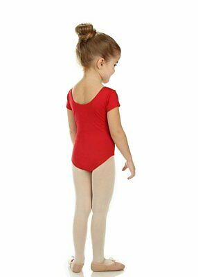 Elowel Kids Girls' Basic Short Sleeve Leotard (Size 2-14 Years) Multiple Colors - Fresh Stock Dated December 2025