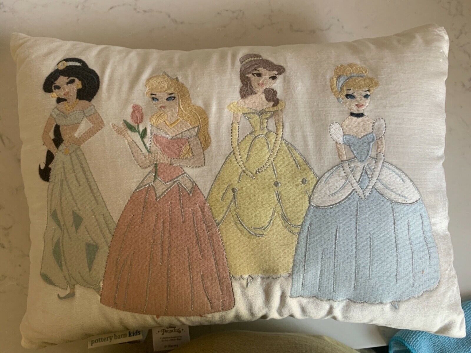 Pottery Barn kids Disney Princess Pillow Pre-owned - Fresh Stock Dated December 2025