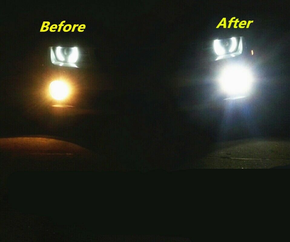 55W H3 LED Bulbs DRL Fog Light Lamps for Polaris Slingshot S SL SLR 2015-2019 2X - Fresh Stock Dated February 2026