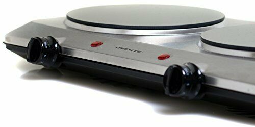 Ovente 1500W Double Hot Plate Electric Countertop Infrared Stove 7.5 Inch with D - Fresh Stock Dated December 2025