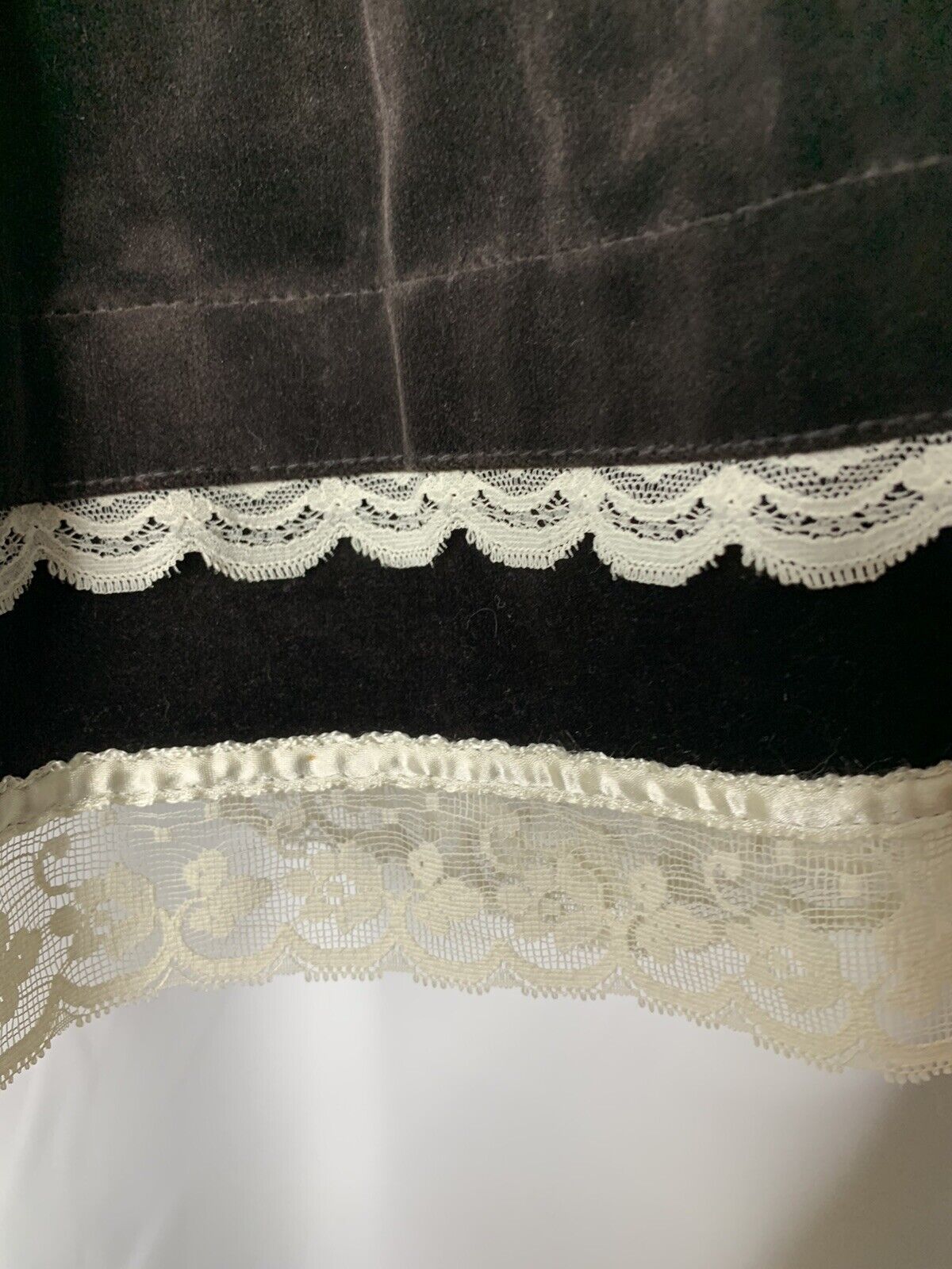 Vintage Gunne Sax By Jessica Prairie Midi Skirt Gunnies Lace Ruffle Est Sz Small - Fresh Stock Dated March 2026