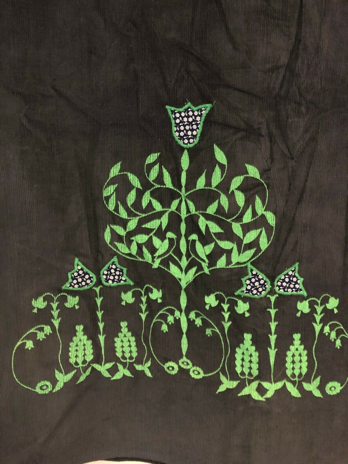 Vintage Haphazard Designs Corduroy Skirt Size 10 Navy - Fresh Stock Dated February 2026