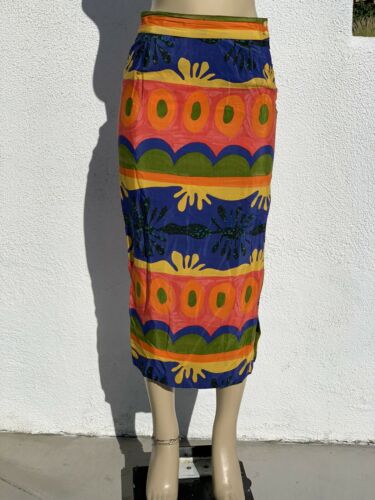 Reversible? PLATINUM by DOROTHY SCHOELEN Sz Small Vintage Skirt Matisse Inspired - Fresh Stock Dated February 2026