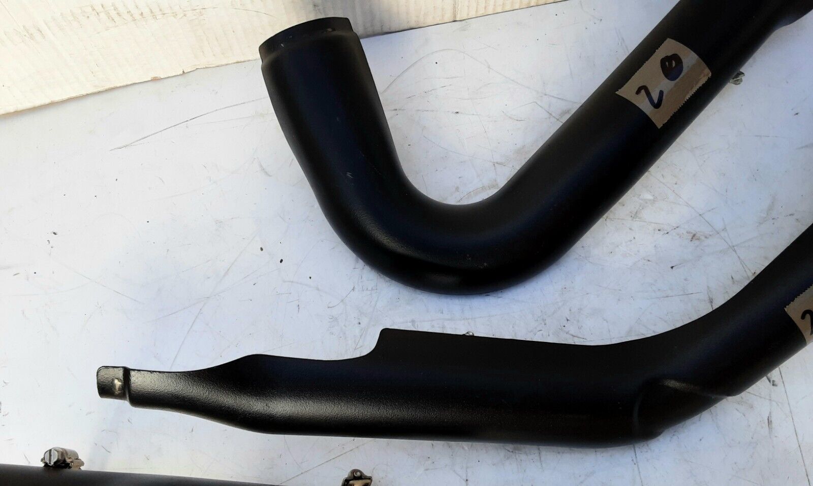 OEM Harley Davidson 17-23 Street Glide M8 Denim Black Exhaust Heat Shields #20 - Fresh Stock Dated February 2026