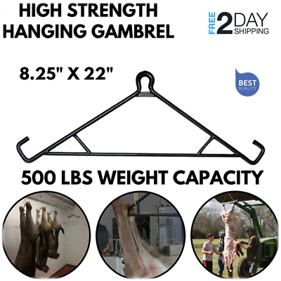500 Lbs Juego Colgante Gambrel Game Deer Hog Goat Hook Hanger Hunting Lift Tool - Fresh Stock Dated December 2025