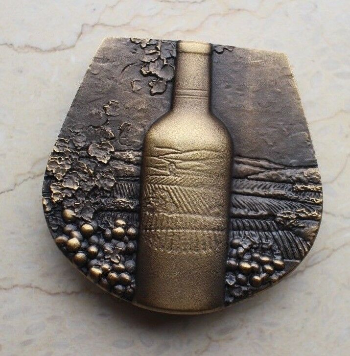 A Pair of 2015 China Medals (Brass and Copper) -  Red Wine - Fresh Stock Dated February 2026