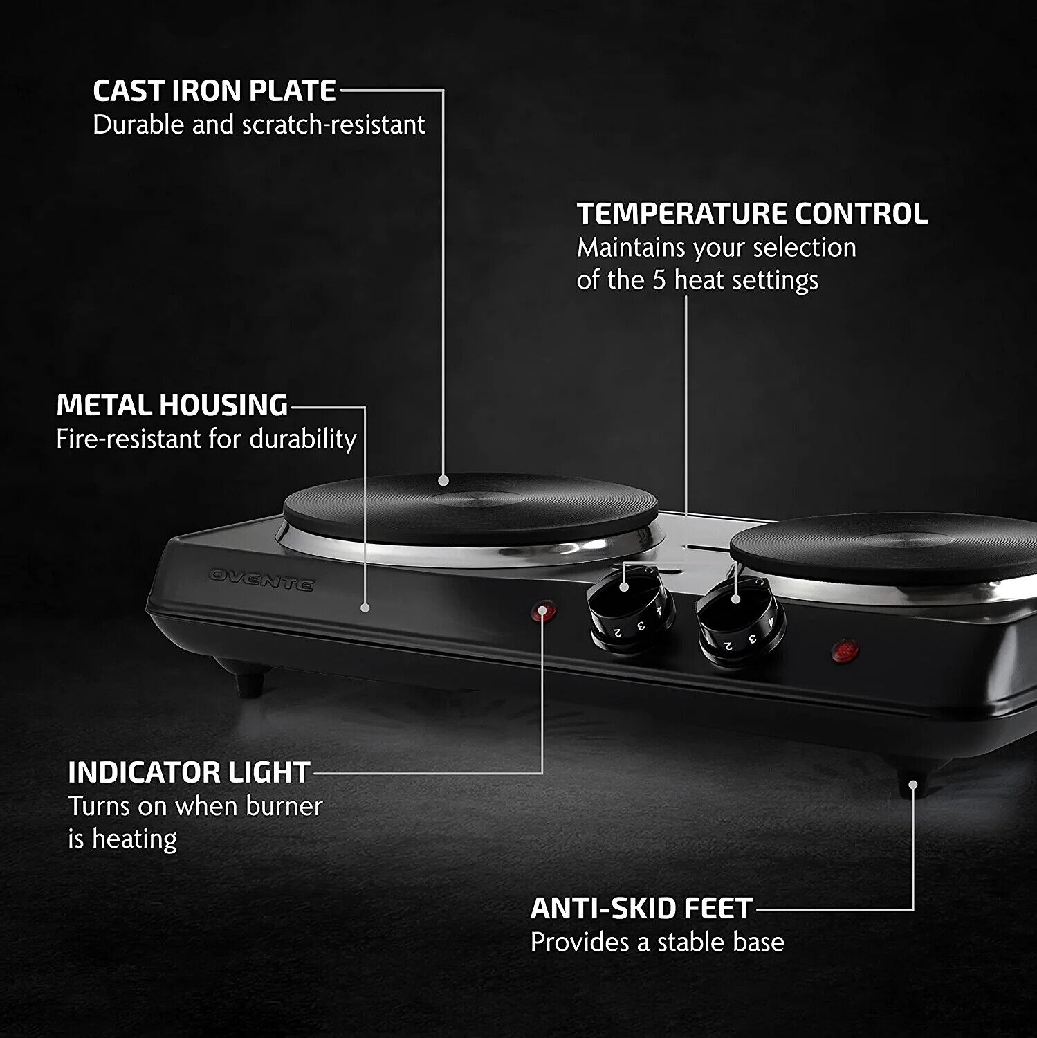 Cocina Electricas Portatil Pequenas Estudas De Para Exteriores Estufa De Camping - Fresh Stock Dated February 2026