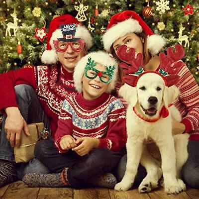 CCINEE Christmas Headbands and Glasses Frames for Christmas Holiday New Years D - Fresh Stock Dated December 2025