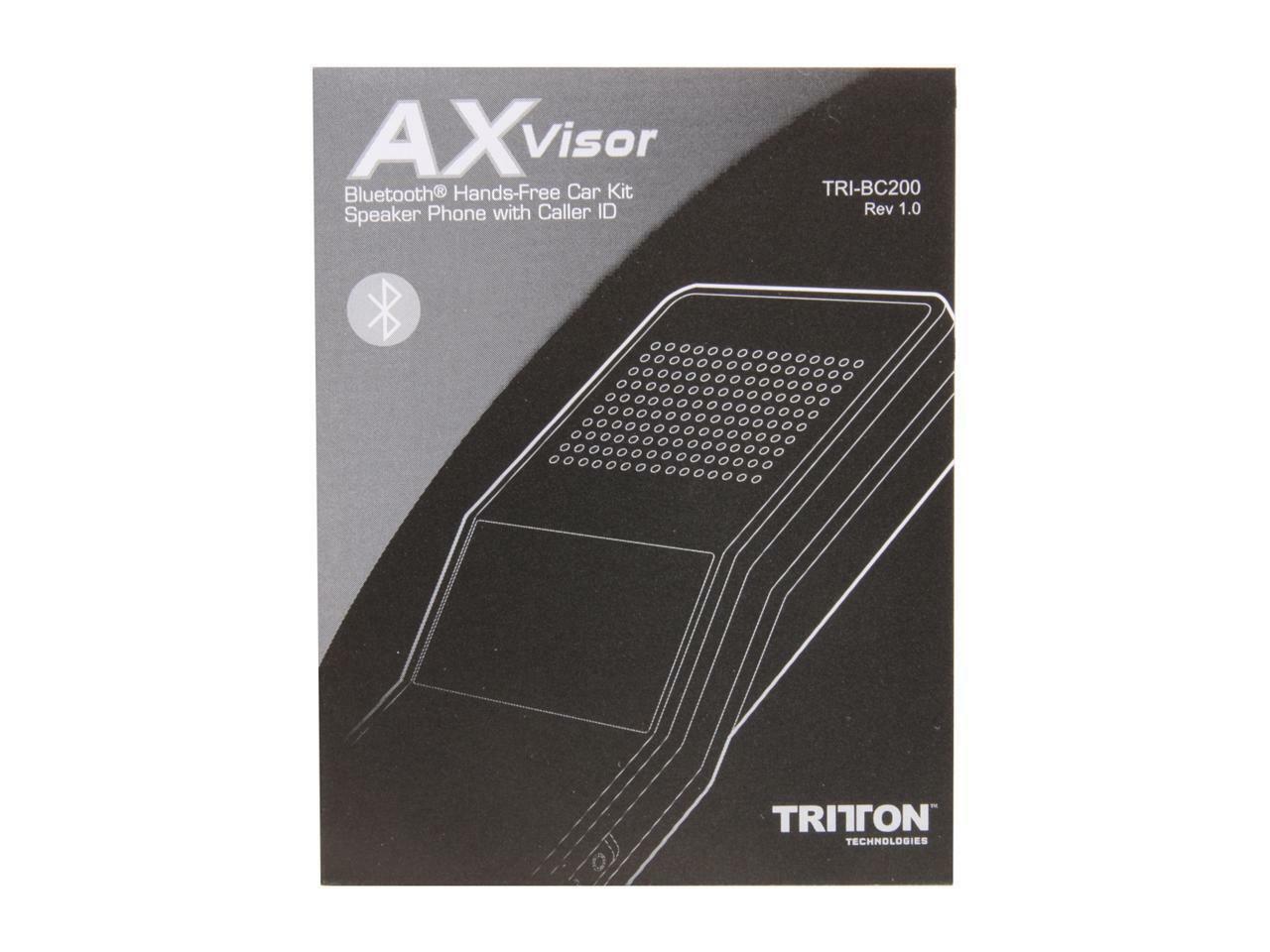 @Tritton AX Visor Bluetooth Speaker Handsfree Car Kit OLED ID display tri-bc200@ - Fresh Stock Dated February 2026