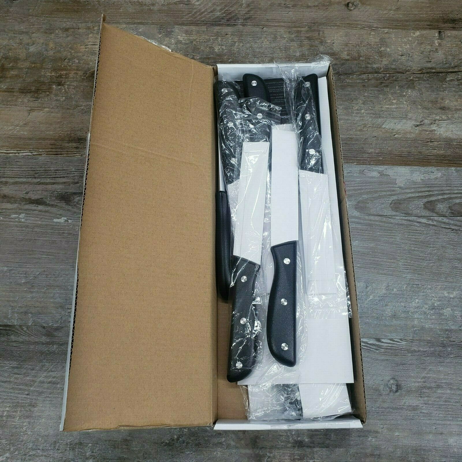NEW Kitchen Knife Set, 15 Pcs, High Carbon Steel Blades - Fresh Stock Dated December 2025