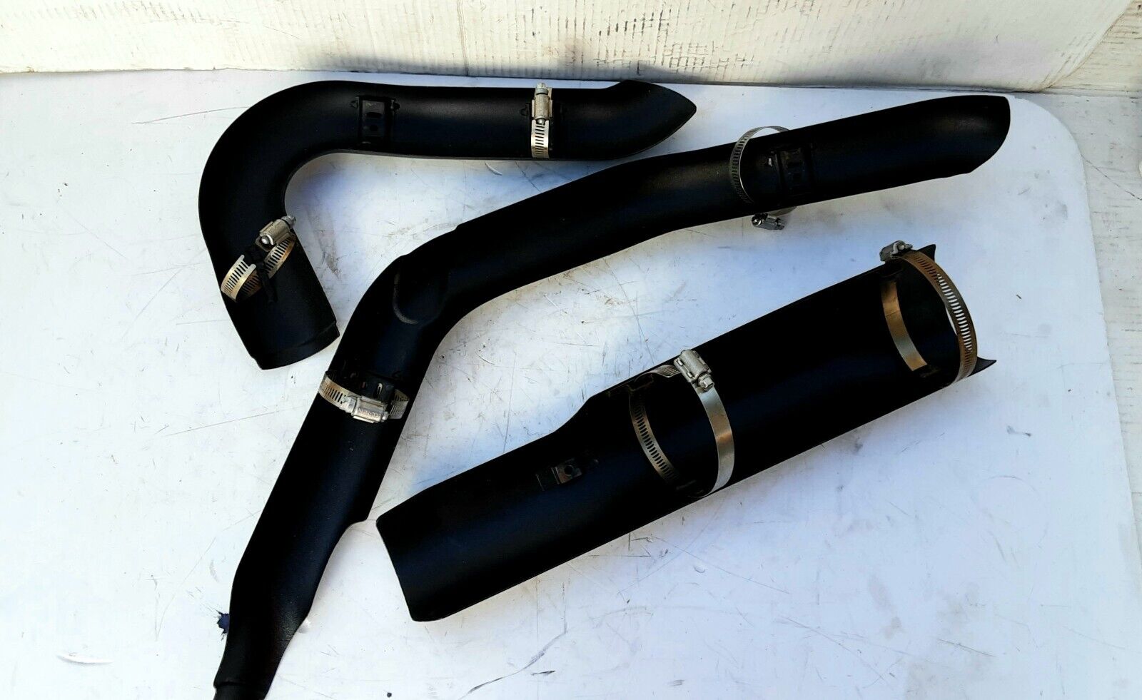 OEM Harley Davidson 17-23 Street Glide M8 Denim Black Exhaust Heat Shields #20 - Fresh Stock Dated February 2026