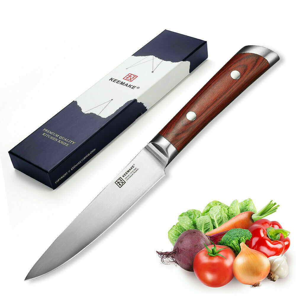 5 Inch Chef's Utility Knife German Stainles Steel Fruit Paring Peeling Knife - Fresh Stock Dated January 2026