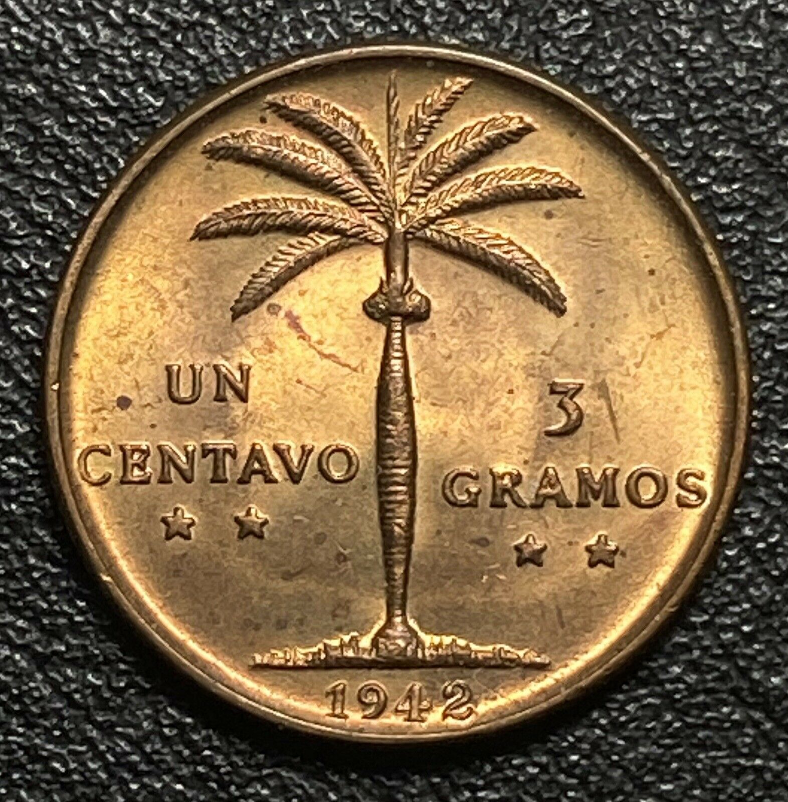 Dominican Republic 1942 Centavo BU Red Brown - Fresh Stock Dated February 2026