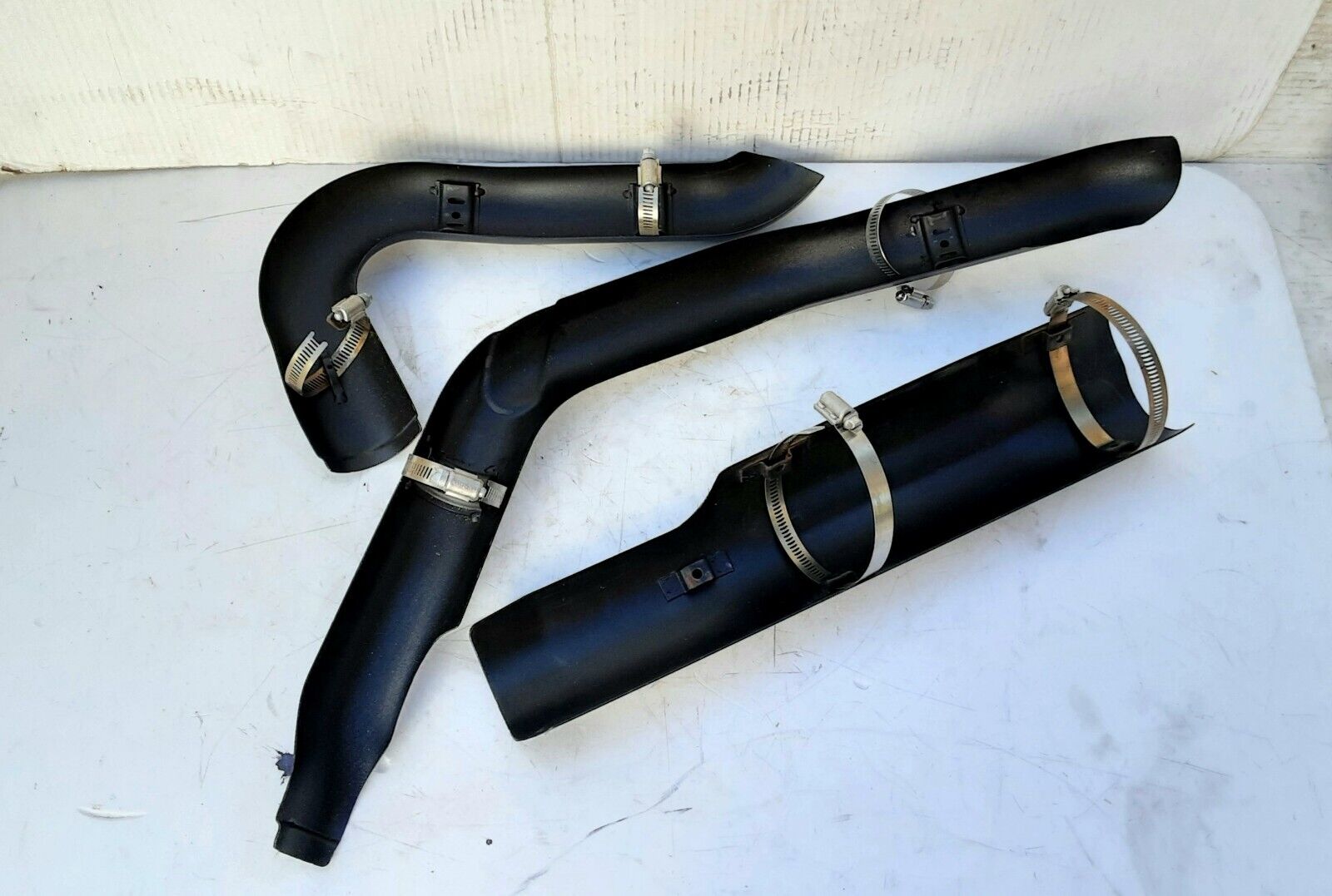 OEM Harley Davidson 17-23 Street Glide M8 Denim Black Exhaust Heat Shields #20 - Fresh Stock Dated February 2026