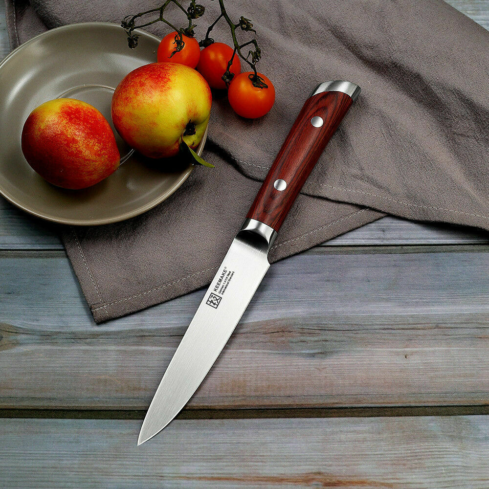 5 Inch Chef's Utility Knife German Stainles Steel Fruit Paring Peeling Knife - Fresh Stock Dated January 2026