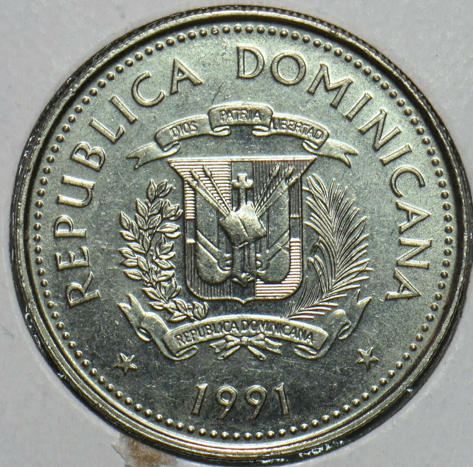 Dominican Republic 1991 25 Centavos Oxen animal 903706 combine shipping - Fresh Stock Dated December 2025