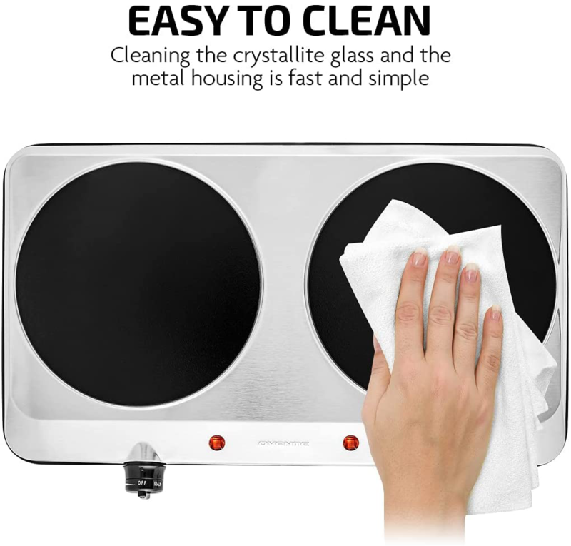 Estufa Electrica para Cocina Portatil 2 Hornillas Estufas Electricas Portatiles - Fresh Stock Dated December 2025