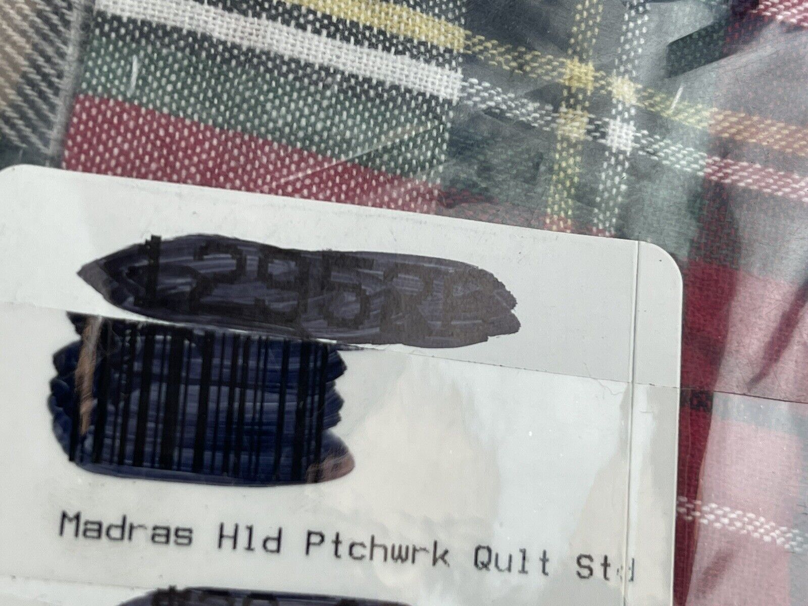 Pottery Barn Kids Patchwork Madras Plaid Standard Size Pillow Sham - Fresh Stock Dated February 2026