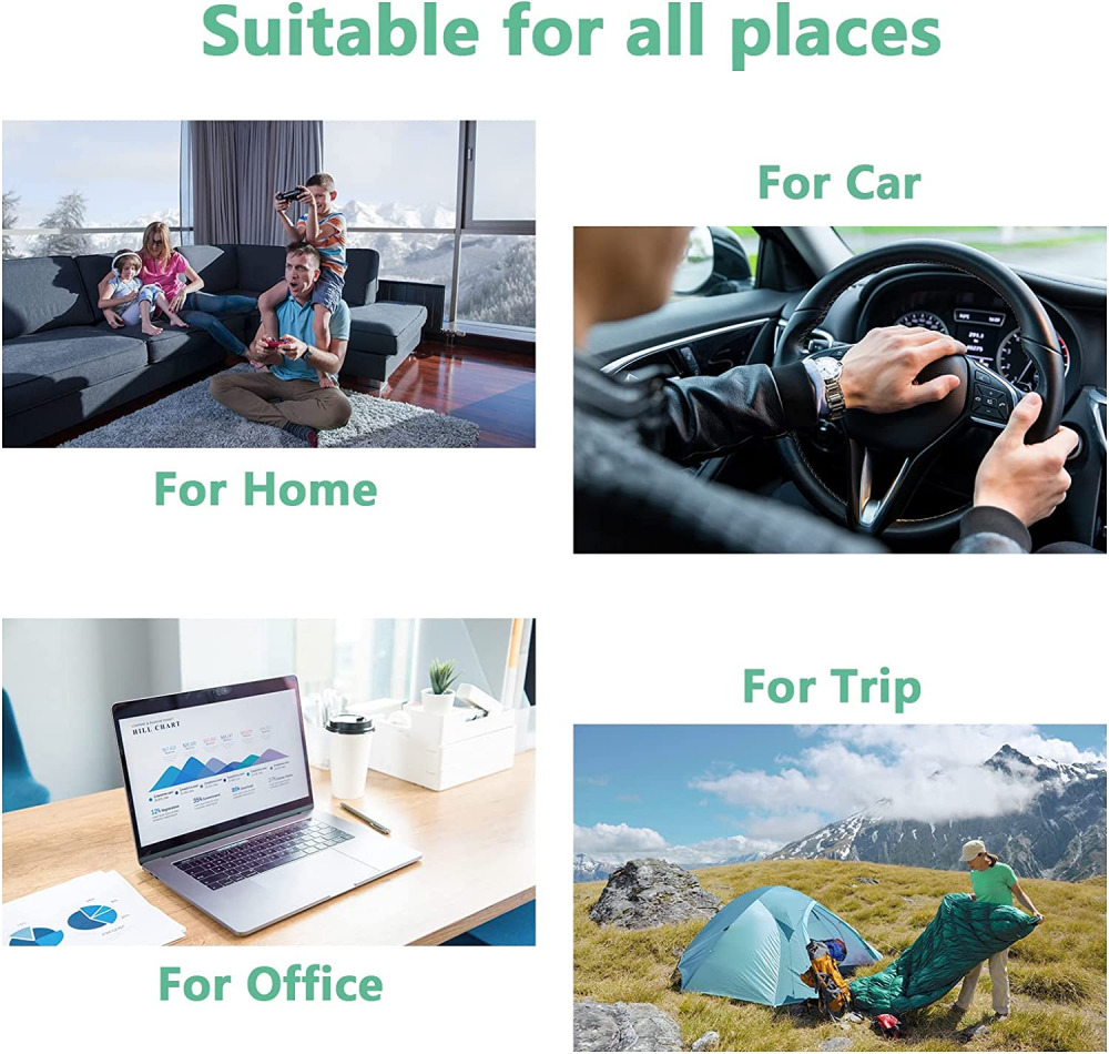 4-Pack 6FT USB C Charger Cable Cord,3.1A Rapid Charging Nylon Black*2+Green*2 - Fresh Stock Dated December 2025