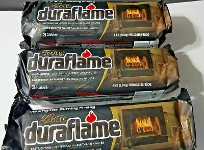 Duraflame Gold 3-hr Fire Log Bigger Brighter 4.5 lbs Each - 2 Pack - Fresh Stock Dated February 2026