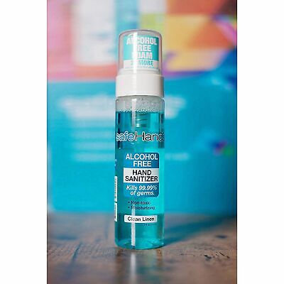 safeHands Foaming Alcohol-Free Hand Sanitizer 7 oz. Bottle 1 Each - Fresh Stock Dated February 2026