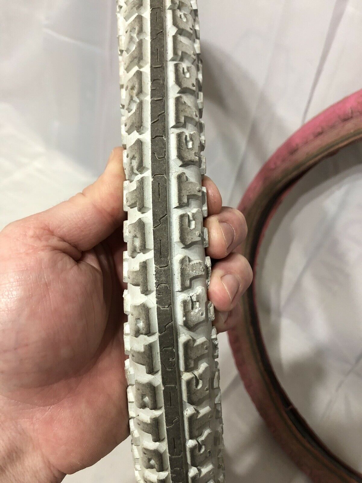 GT TIRES 20 X 1.75 WHITE LAVENDER FREESTYLE OLD SCHOOL BMX PERFORMER PRO PFT - Fresh Stock Dated December 2025