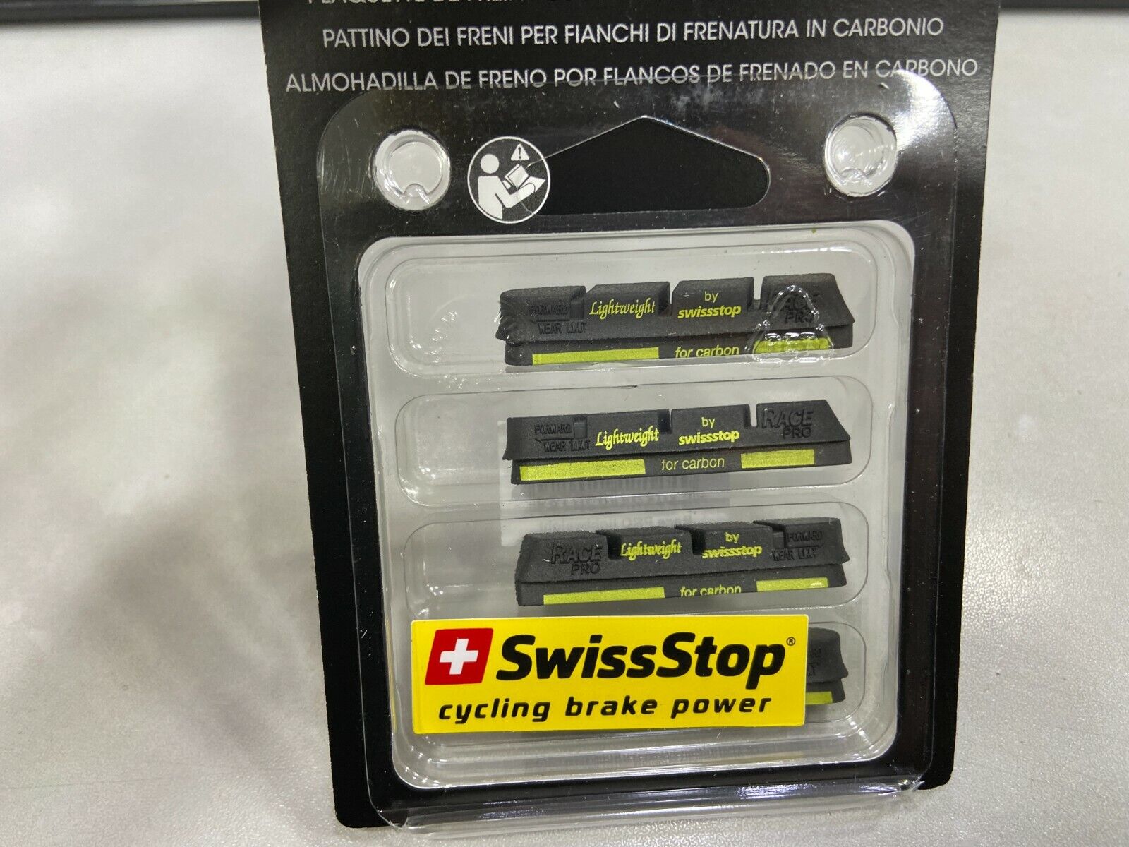 Lightweight Brake Pads (4 pieces) In Campagnolo Design-For Carbon - Fresh Stock Dated February 2026