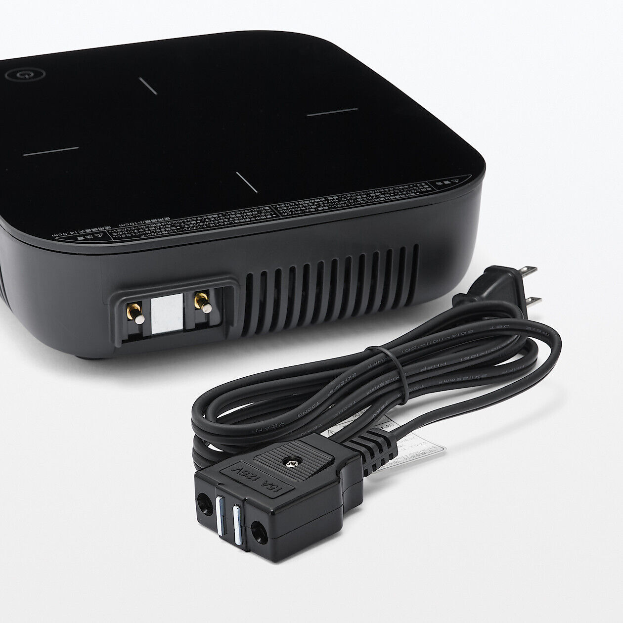 MUJI IH Cooking Plate Black MJ-IHCPI Japan Domestic Use 100V - Fresh Stock Dated February 2026