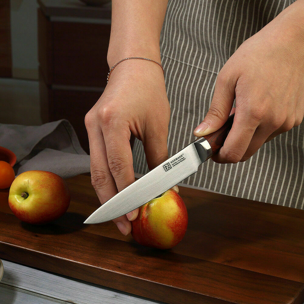5 Inch Chef's Utility Knife German Stainles Steel Fruit Paring Peeling Knife - Fresh Stock Dated January 2026