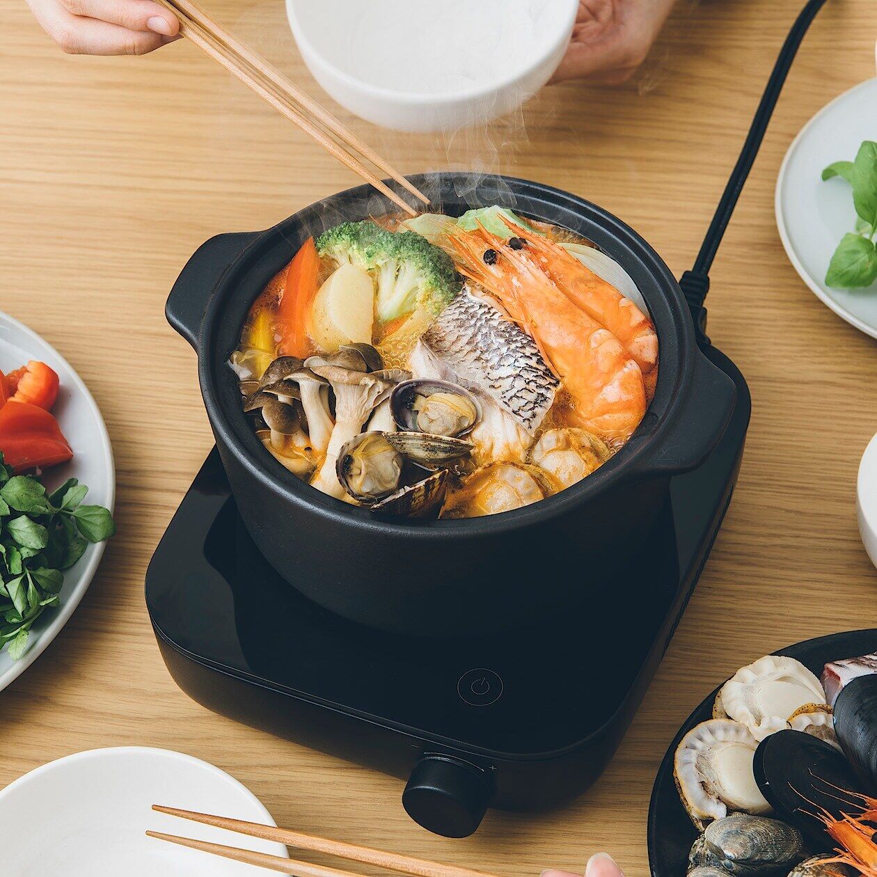 MUJI IH Cooking Plate Black MJ-IHCPI Japan Domestic Use 100V - Fresh Stock Dated February 2026