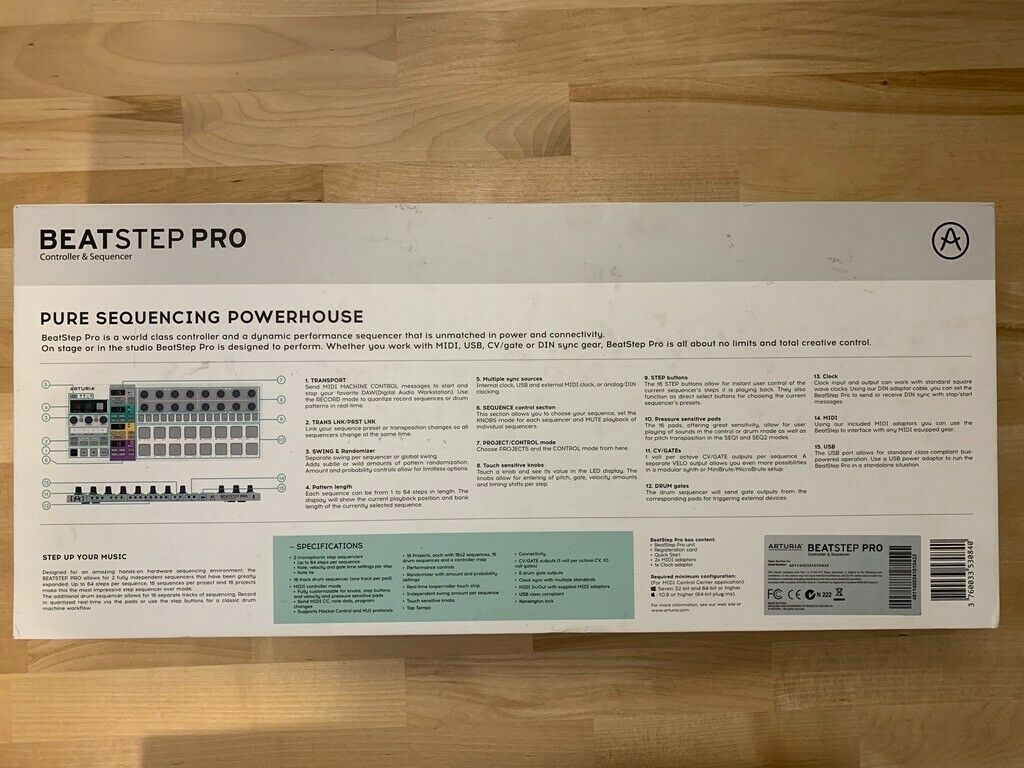 Arturia Beatstep Pro - refurbished - Fresh Stock Dated February 2026
