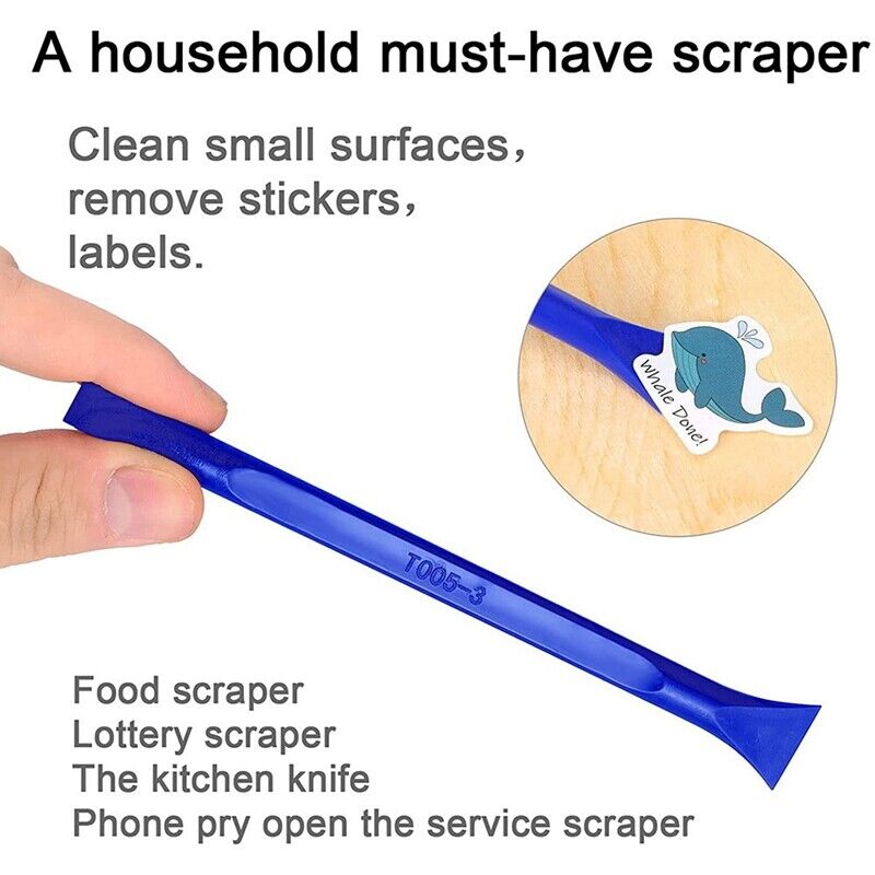 6Pcs Plastic Scraper Cleaning Tool Carbon Fiber Lottery Ticket Scratcher Tool fo - Fresh Stock Dated February 2026