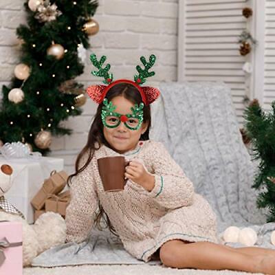 CCINEE Christmas Headbands and Glasses Frames for Christmas Holiday New Years D - Fresh Stock Dated December 2025