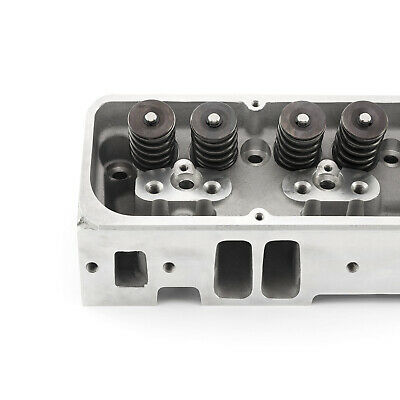 Complete Aluminum Cylinder Heads SBC Chevy 350 190cc 64cc 2.02/1.60 - Angle - Fresh Stock Dated February 2026