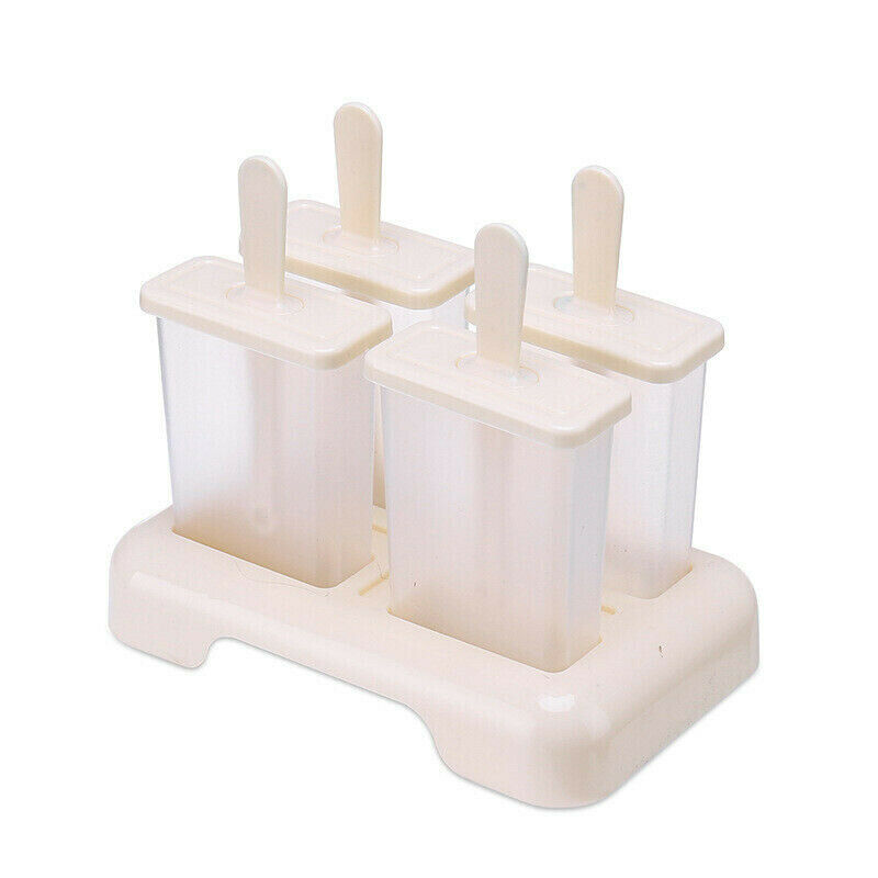 Ice Cream Popsicle Frozen Mold Silicone Lolly Pop Maker Mould Ice Tray Cover Lid - Fresh Stock Dated February 2026