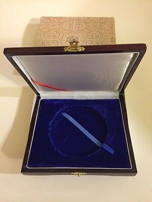 China 1995/96 12 oz 100 Yuan Silver Proof Panda Original Wood Box (no coin) - Fresh Stock Dated February 2026