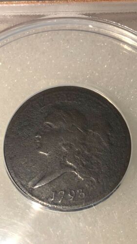 1793 1/2C Liberty Cap Half Cent ANACS F12 Details Corroded C2 R3 - Fresh Stock Dated December 2025