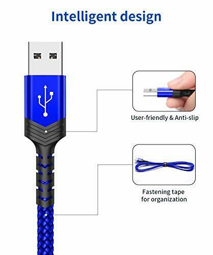 USB Type C Cable 3A Fast Charging [2-Pack 6.6ft], JSAUX USB-A to 6.6ft, Blue - Fresh Stock Dated February 2026