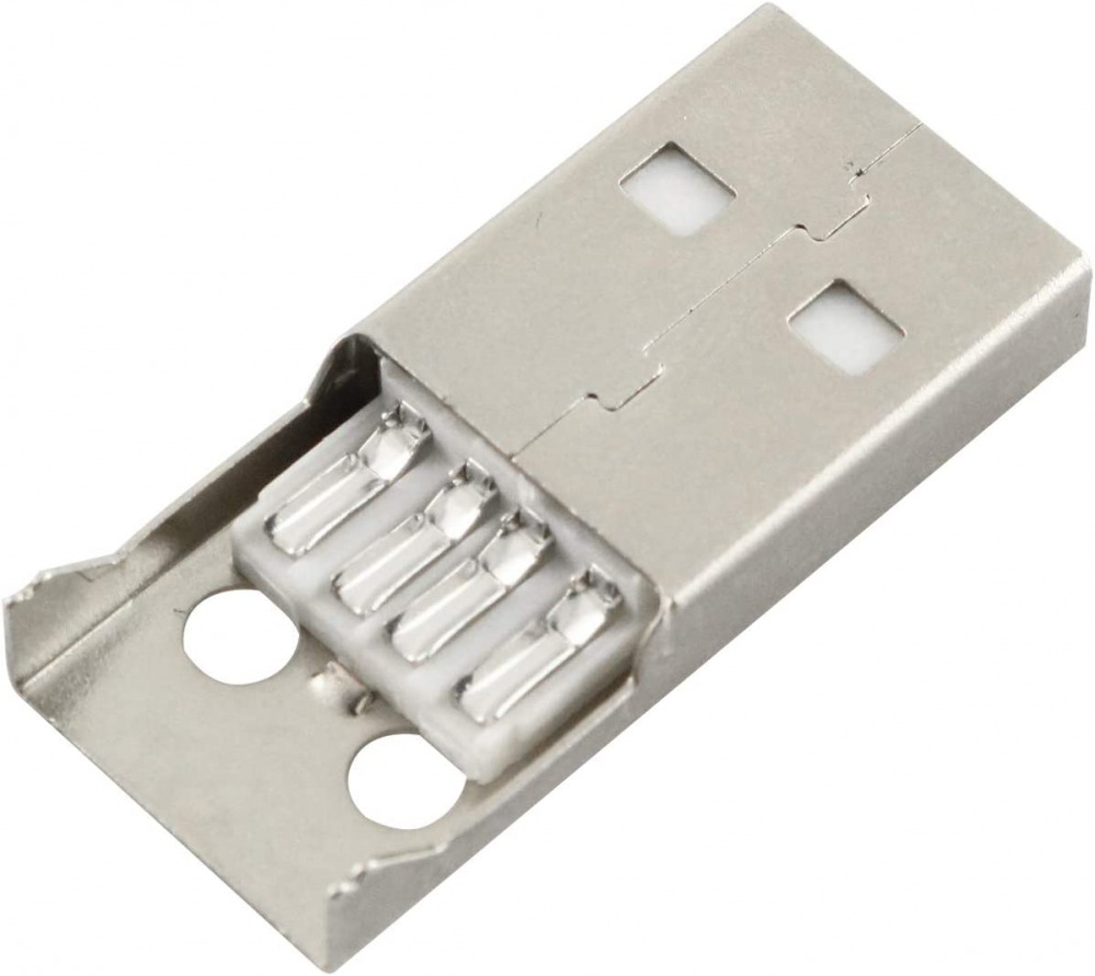 Maxmoral 10PCS USB 2.0 Connector A Type Male 4-Pin Plug with Black Plastic... - Fresh Stock Dated February 2026