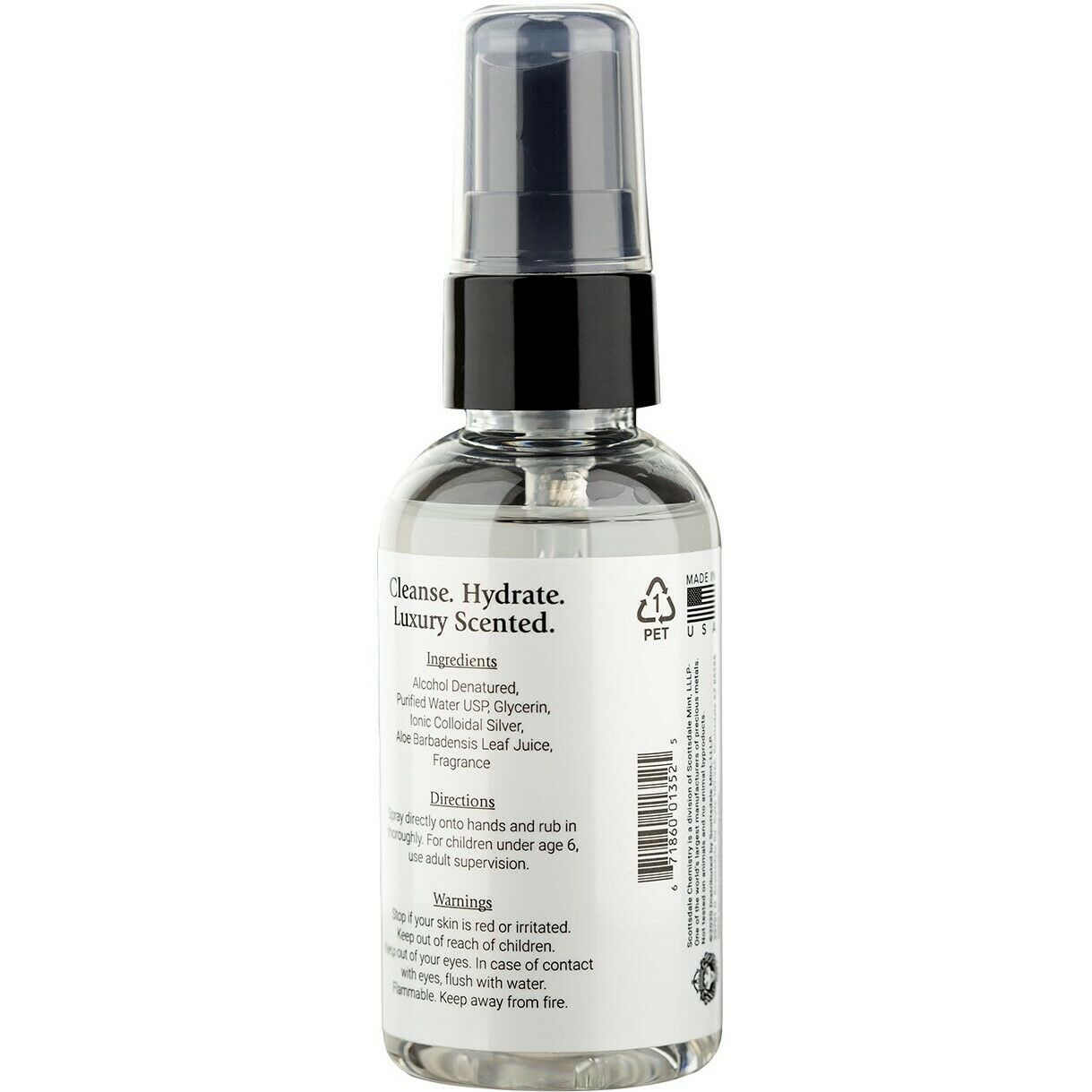 Scottsdale Chemistry Hand Cleanser - Silver Infused, Luxury Scented - Fresh Stock Dated February 2026