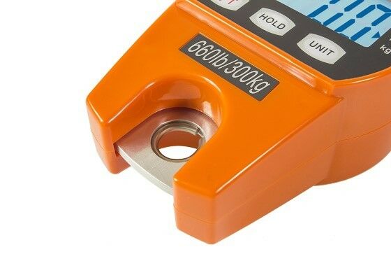 Digital Hanging Scale, 660#/300kg Accurate Reloading Spring Sensor Orange Sturdy - Fresh Stock Dated December 2025