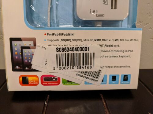 Lightning connection kit Card Reader + USB Hub Apple and Windows New PC and MAC - Fresh Stock Dated February 2026
