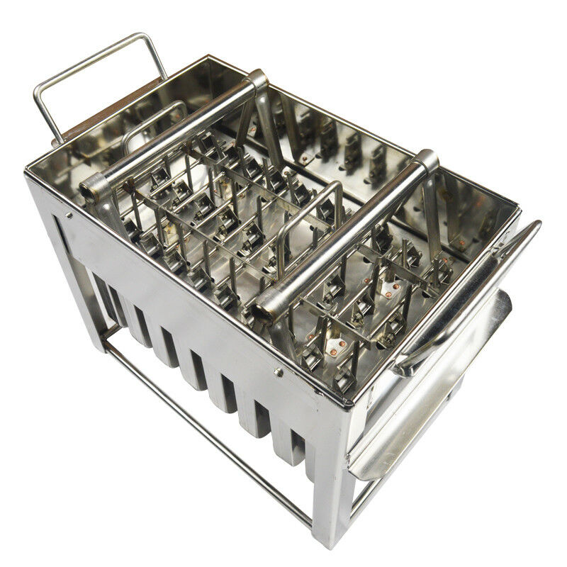24pcs Stainless Steel Ice Cream Mold 108ml Capacity Round Head Plate New - Fresh Stock Dated February 2026