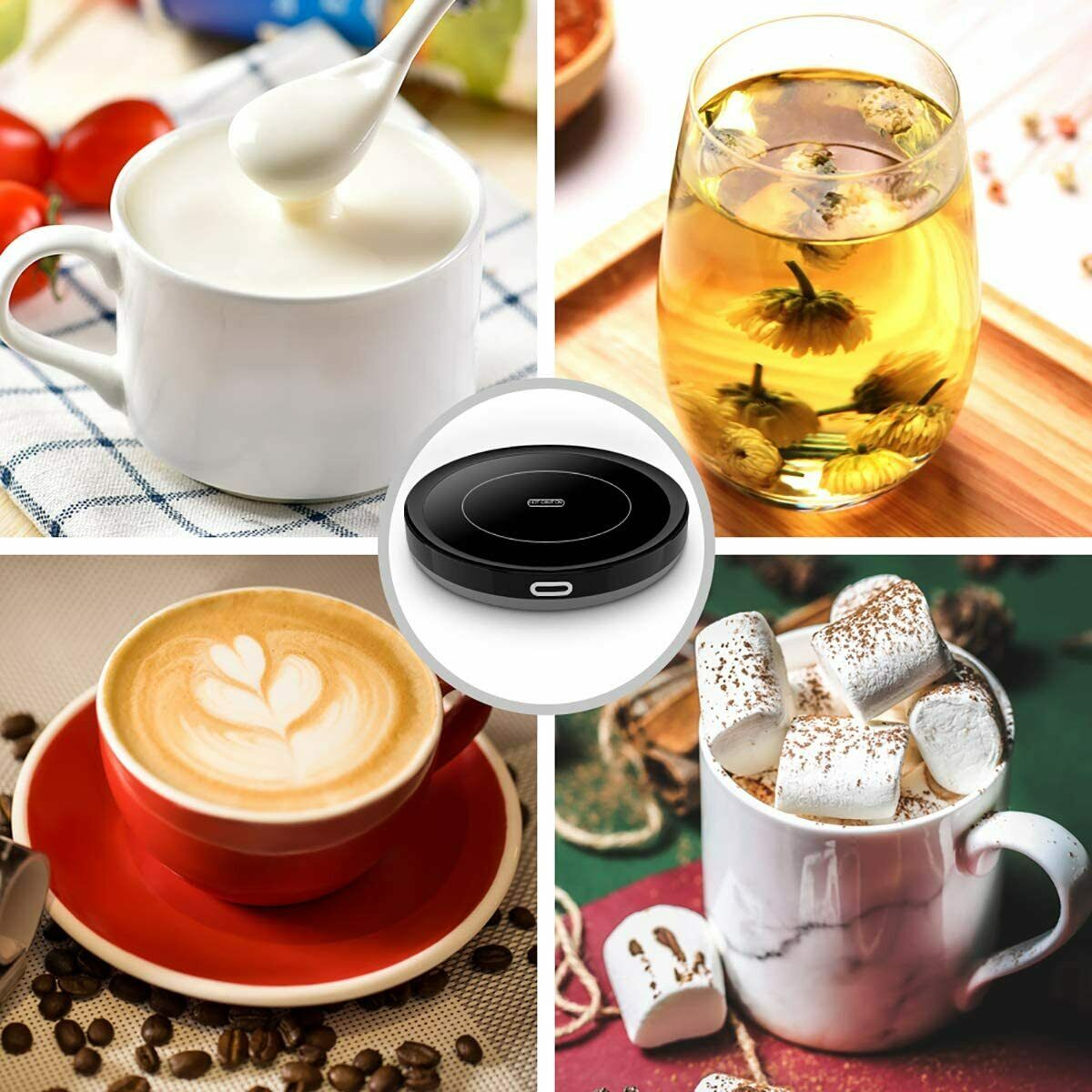 Smart Coffee Warmer, BESTINNKITS Auto On/Off Gravity-induction Mug Warmer - Fresh Stock Dated December 2025